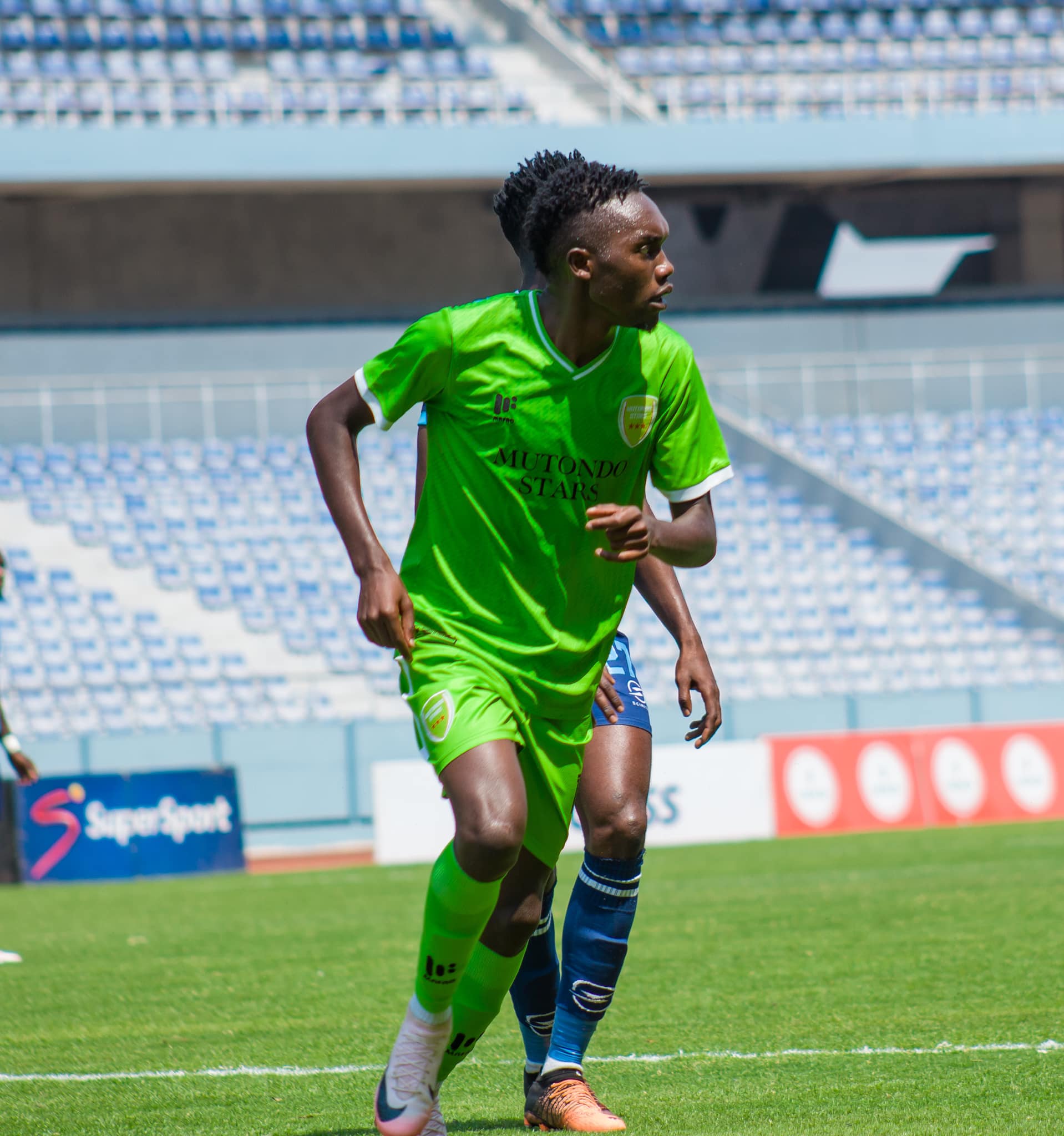 Titus Chansa in action for Mutondo Stars. (Photo via FAZ media)