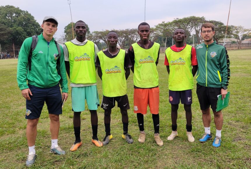 Atletico Lusaka technical Director Miguel Martinez during a talent identification exercise in Ndola. (Photo via Atletico Lusaka media)