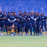 Copper Queens training at the Levy Mwanawansa Stadium in Ndola April 4, 2024. (Photo via FAZ media)