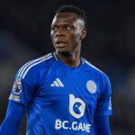 Leicester, England, 16th March 2025. Patson Daka of Leicester City during the Premier League match at the King Power Stadium, Leicester. (Photo by Cody Froggatt / Sportimage)