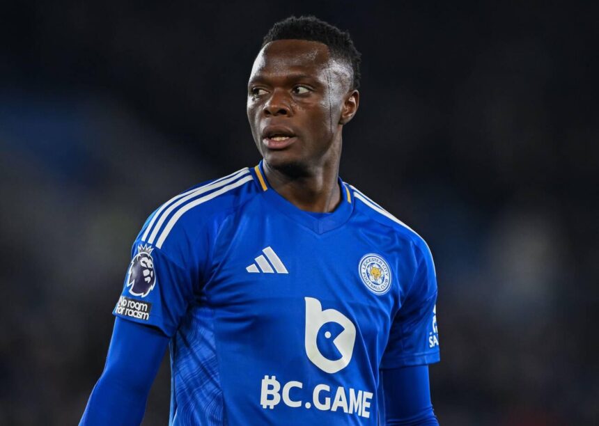 Leicester, England, 16th March 2025. Patson Daka of Leicester City during the Premier League match at the King Power Stadium, Leicester. (Photo by Cody Froggatt / Sportimage)