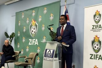 Zimbabwe Football Association (ZIFA) President Nqobile Magwizi. (Photo via ZIFA media)