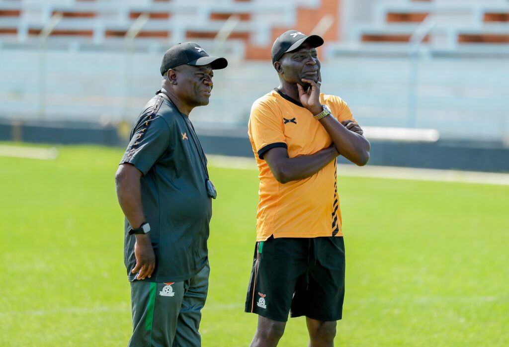 Beston Chambeshi and Wedson Nyirenda. (Photo via FAZ media)