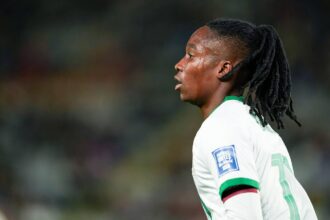 Auckland, New Zealand. 26th July, 2023. Auckland, New Zealand, July 26th 2023: Barbra Banda (11 Zambia) looks on during the FIFA Womens World Cup 2023 Group C football match between Spain and Zambia at Eden Park in Auckland, New Zealand. (Photo credit: SPP Sport Press Photo. /Alamy Live News)