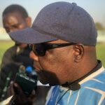 FC Leopards head coach Justin Chinama at Nkoloma Stadium in Lusaka on October 19, 2025. (Photo by Calvin Kaumba Chikenge/BolaNews)