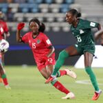 Margret Belemu in action against Malawi. (Photo via FAZ media)