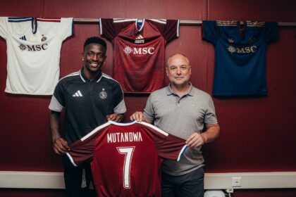 Kingstone Mutandwa unveiled at Servette FC.