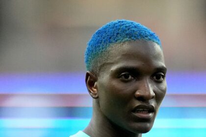 PORTLAND, OREGON - AUGUST 23: Temwa Chawinga #6 of Kansas City Current looks on during the NWSL match between Portland Thorns and Kansas City Current at Providence Park on August 23, 2025 in Portland, Oregon. (Photo by Soobum Im/NWSL via Getty Images)